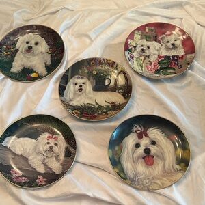 Danbury Mint Maltese Collection plates